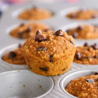 Easy Pumpkin Chocolate Chip Blender Muffins {Gluten Free}