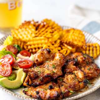 Air Fryer Chicken Thighs (Skinless & Boneless)