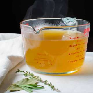 Homemade Vegetable Broth From Scraps