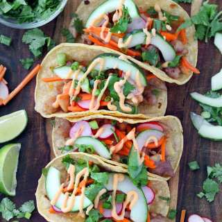 Chicken Banh Mi Tacos