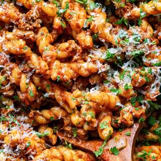 One Pot Ground Beef Pasta