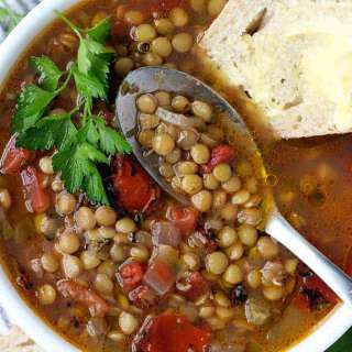 Greek Lentil Soup (Fakes Soupa)