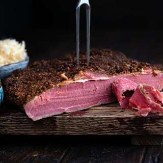 Homemade pastrami