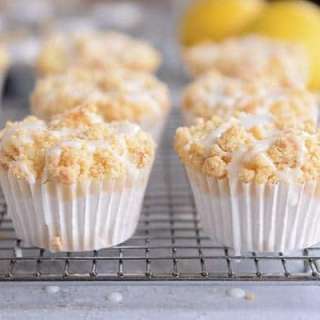 Lemon Cream Cheese Crumb Muffins