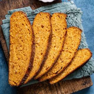 No-knead Pumpkin Bread