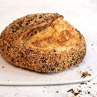 Everything Sourdough Bread (Sourdough with Everything Bagel Seasoning)