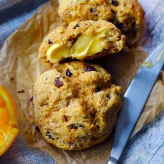Irish Soda Bread Scones (with raisins, orange, and caraway)