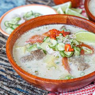 Soto Betawi (Betawi Beef and Coconut Soup)