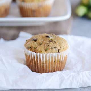 Whole Grain Chocolate Chip Zucchini Muffins