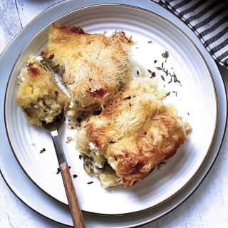 Easy Cheese pie with Kataifi Pastry & Roquefort