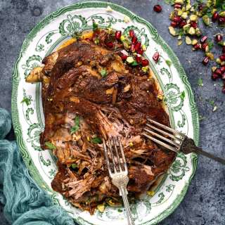 Slow Cooked Lamb Shoulder with Pomegranate Molasses