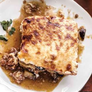Moussaka-Greek Eggplant Potato Casserole