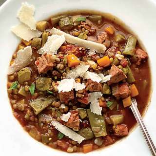 Lentil Sausage Soup