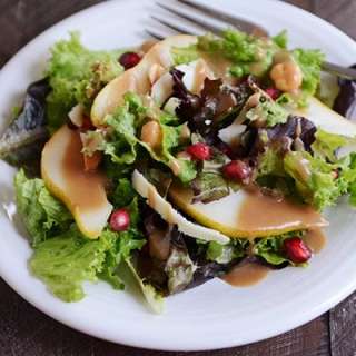Autumn Pear Salad with Maple Balsamic Dressing