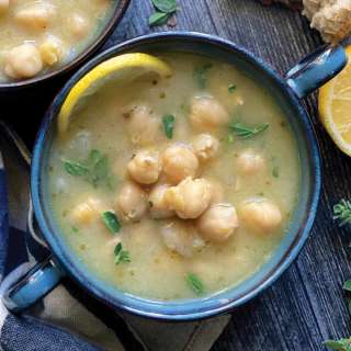 Greek Lemon chickpea soup