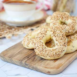 Kaak (Cookies with a Sesame-Anise Glaze)