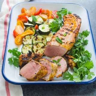Grilled Tandoori Pork Tenderloin