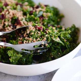 My Favorite Kale Salad {Lemon Vinaigrette + Pecan Parmesan}
