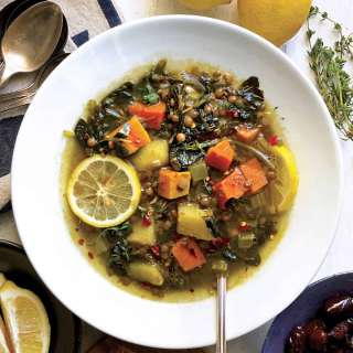 Lentil And Spinach Soup With Lemon