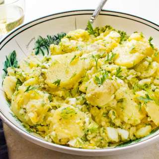 No Mayo Potato Salad (a.k.a. French Potato Salad)