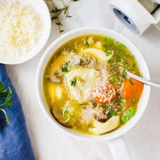 Tuscan Turkey Tortellini Soup
