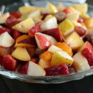 Fruit Salad with Glazed Dressing