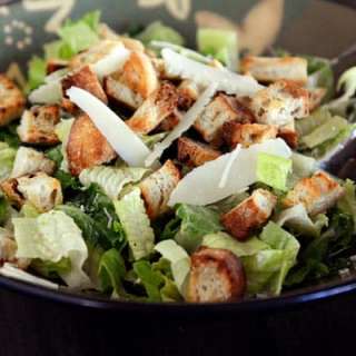 Delicious Caesar Salad {With Homemade Dressing}