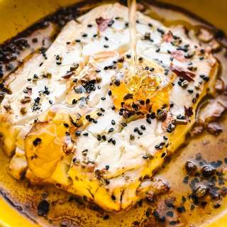 Baked Feta Cheese With Honey