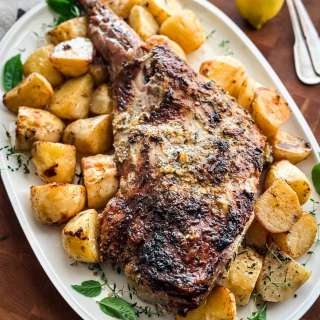 Greek Roasted Leg of Lamb