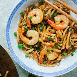 Shrimp Stir Fry with Noodles
