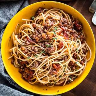 Greek Spaghetti With Meat Sauce - Makaronia me Kima