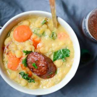 Yellow Peas with Smoked Sausage
