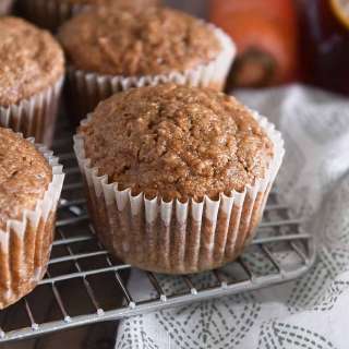 Healthy Applesauce Carrot Muffins {Carrot Cake Muffins}
