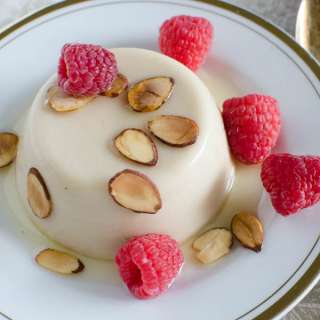 Dairy Free Toasted Almond Panna Cotta