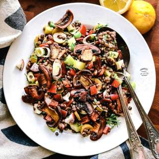 Black Lentils Salad-Beluga Lentils