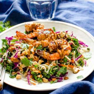 Sweet Heat Asian Barbecued Shrimp Salad