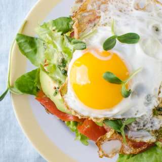 Farmers Market Open Face Sandwich