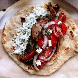 Authentic Greek souvlaki