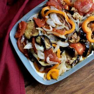 Bouranee Baunjaun (Eggplant with Yogurt Sauce)