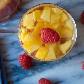 Peach Melba Sangria