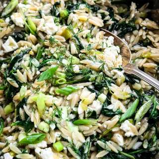 Orzo With Spinach and Feta