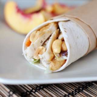 Thai Chicken Wraps with Peanut Sauce