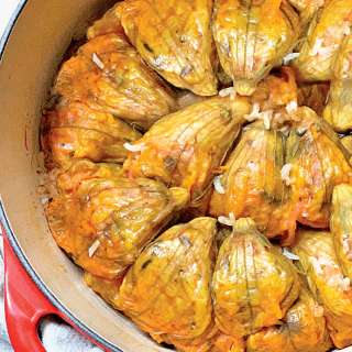 Greek Stuffed Squash Blossoms