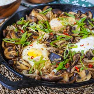 Sizzling Wild Mushrooms