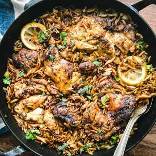 One Pot Lemon Orzo Chicken