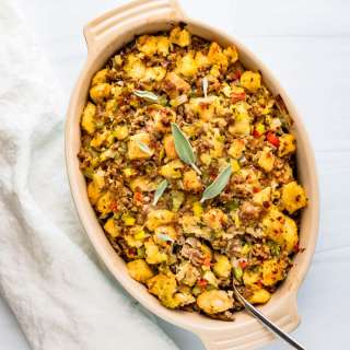 Old Fashioned Sausage & Oyster Dressing