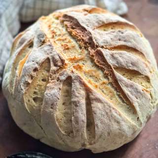 Greek Peasant Bread-Horiatiko Psomi