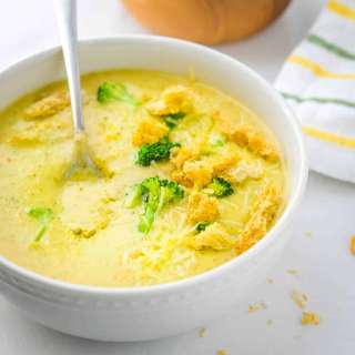 Creamy Potato Broccoli Soup with Cheese