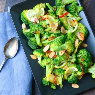 Ottolenghi's Grilled Broccoli with Chile and Garlic