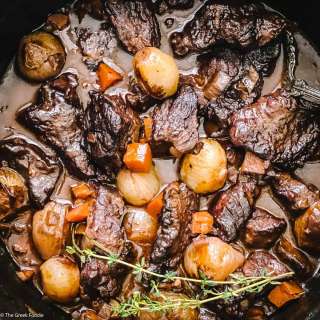 Stifado-Greek Red Wine Beef Stew